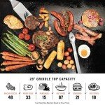 Blackstone 1962 Outdoor Griddle with Air Fryer Combo