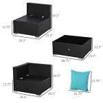 7-Piece Outdoor Wicker Patio Furniture Set