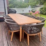 Purple Leaf 2-Piece All-Weather Patio Dining Chairs