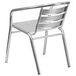 Set of 4 Modern Aluminum Outdoor Dining Chairs