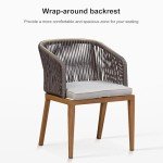 Purple Leaf 2-Piece All-Weather Patio Dining Chairs