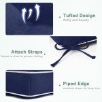 Blue Patio Chair Cushions - 2 Pack, 19"x19