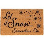 Funny "Let It Snow" Doormat for Entryway