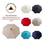 10 ft Cantilever Patio Umbrella with LED Lights