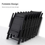 11-Piece Outdoor Dining Set with Folding Chairs