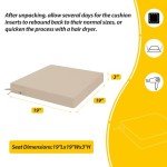 Outdoor Waterproof Seat Cushions for Patio Chairs