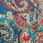 Blue Trumpet Floral Patio Seat Cushion Set