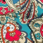 Blue Trumpet Floral Patio Seat Cushion Set