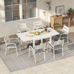 Expandable 7-Piece Outdoor Patio Dining Set