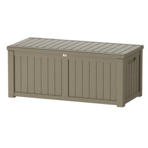 120 Gallon Waterproof Resin Deck Storage Box