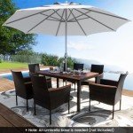 7-Piece Outdoor Patio Dining Set with Chairs
