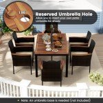 7-Piece Outdoor Patio Dining Set with Chairs