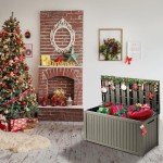 120 Gallon Waterproof Resin Deck Storage Box