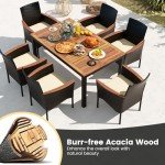 7-Piece Outdoor Patio Dining Set with Chairs