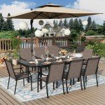 9-Piece Patio Dining Set for Outdoor Spaces