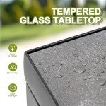 3-Piece Outdoor Bar Set with 2 Stools