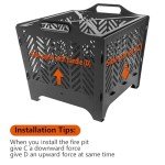 OutVue 20" Portable Fire Pit with Grill & Bag