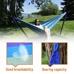 Heavy Duty Portable Double Hammock Stand - Blue