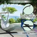 Heavy Duty Hammock Chair Stand for Outdoors & Indoors