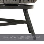 Outdoor 5-Piece Dining Set with Swivel Chairs