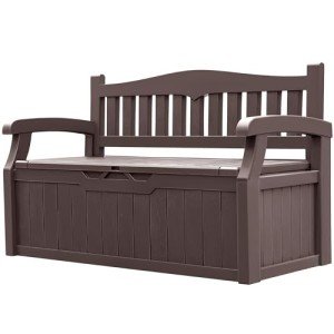 Greesum 70 Gallon Waterproof Outdoor Storage Bench