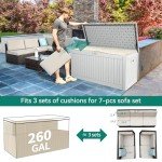 YITAHOME 260 Gallon Outdoor Storage Deck Box