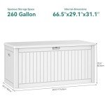YITAHOME 260 Gallon Outdoor Storage Deck Box