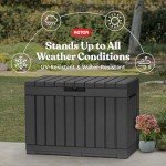 Keter Kentwood 50 Gallon Deck Box - Dark Grey