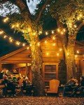 50FT Waterproof Outdoor String Lights with Edison Bulbs