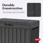 Keter Kentwood 50 Gallon Deck Box - Dark Grey