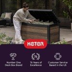 Keter Kentwood 50 Gallon Deck Box - Dark Grey