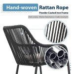 5-Piece Outdoor Bar Dining Set with Cushions