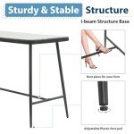 5-Piece Outdoor Bar Dining Set with Cushions