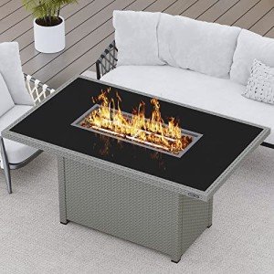 EAST OAK 52'' Gas Fire Pit Table - Grey
