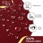 Outdoor Chair Cushions Set of 6 - Dark Red