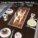 EAST OAK 52'' Gas Fire Pit Table - Grey