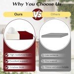 Outdoor Chair Cushions Set of 6 - Dark Red