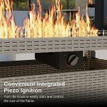 EAST OAK 52'' Gas Fire Pit Table - Grey