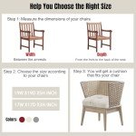 Outdoor Waterproof Chair Cushions Set of 2