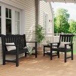 Stoog Outdoor 2-Person All-Weather Garden Bench