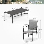 9-Piece Patio Dining Set for 8 People