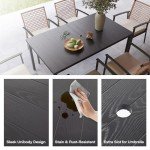 7-Piece Outdoor Wicker Dining Set with Cushions