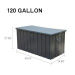 Domi 120 Gallon Waterproof Outdoor Storage Box