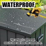 Domi 120 Gallon Waterproof Outdoor Storage Box