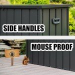 Domi 120 Gallon Waterproof Outdoor Storage Box