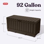 Keter Kentwood 92 Gallon Outdoor Storage Box