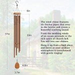 Extra Large 58" Bronze Wind Chimes for Outdoors