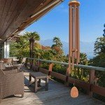 Extra Large 58" Bronze Wind Chimes for Outdoors
