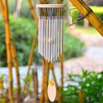 Silver 22-Tube Wind Chimes for Outdoors & Indoors