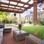 Extra Large 58" Bronze Wind Chimes for Outdoors